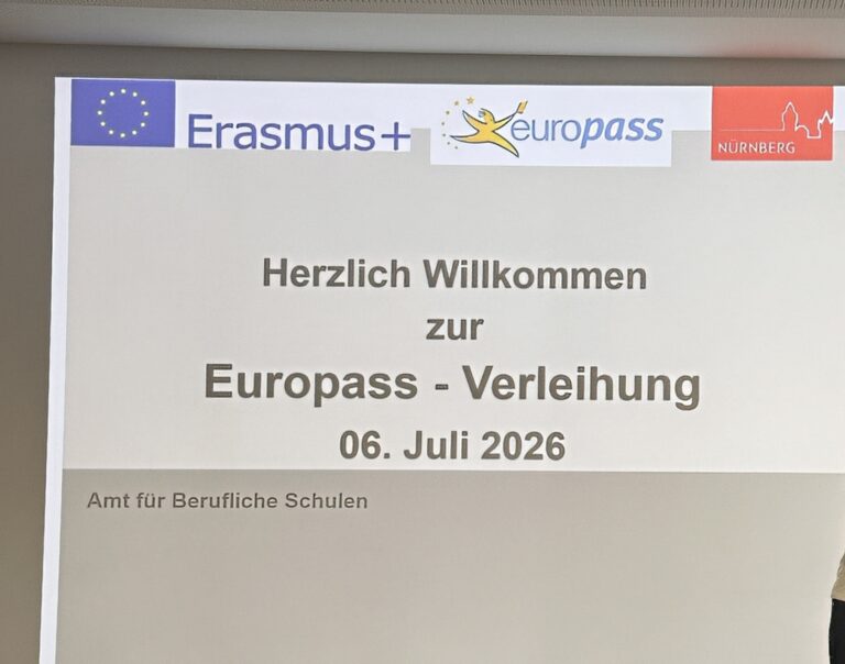 Europass-Verleihung in der beruflichen Bildung